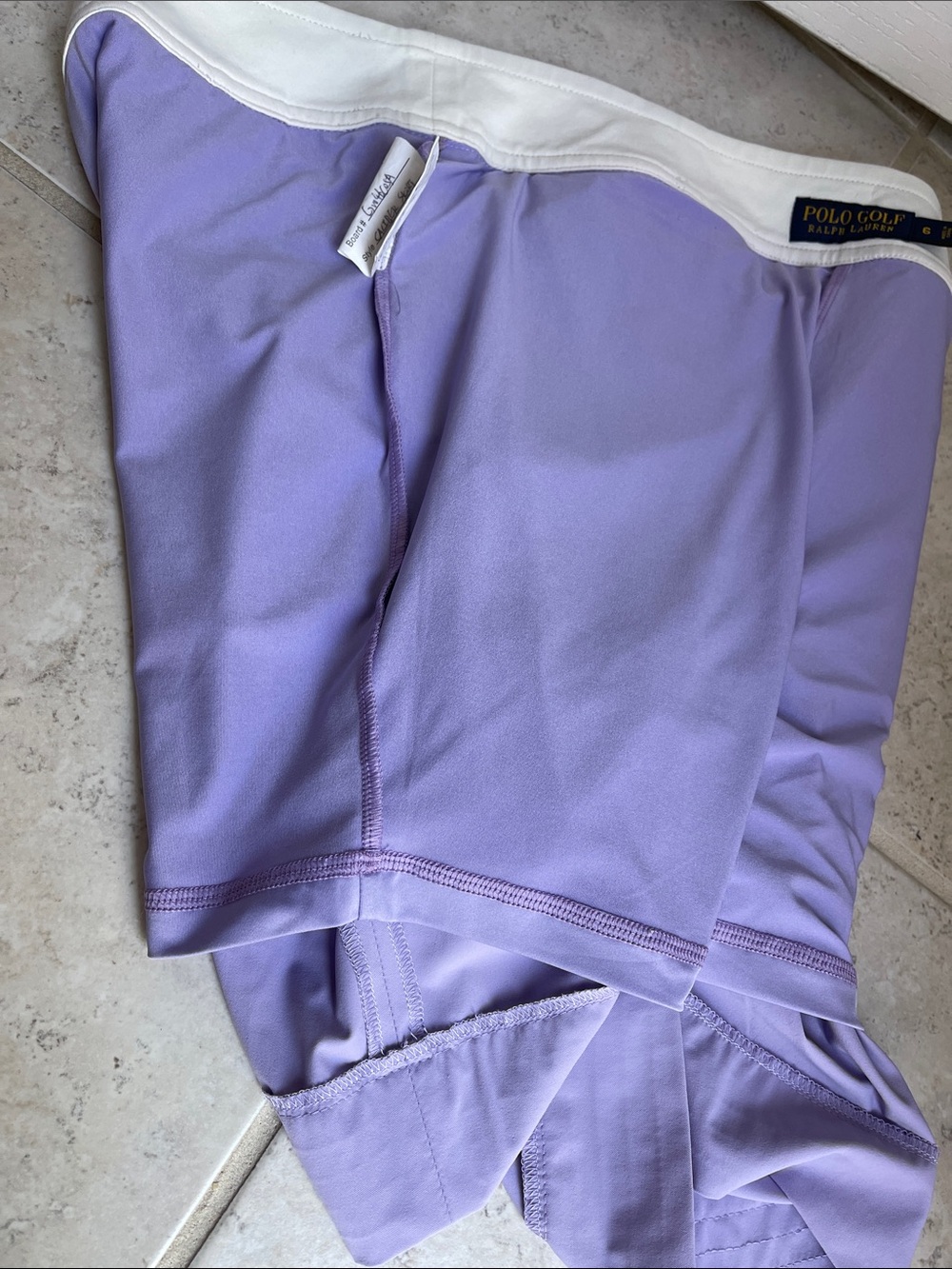 Polo by Ralph Lauren Lilac Golf Skort with White Trim - Picture 7 of 10